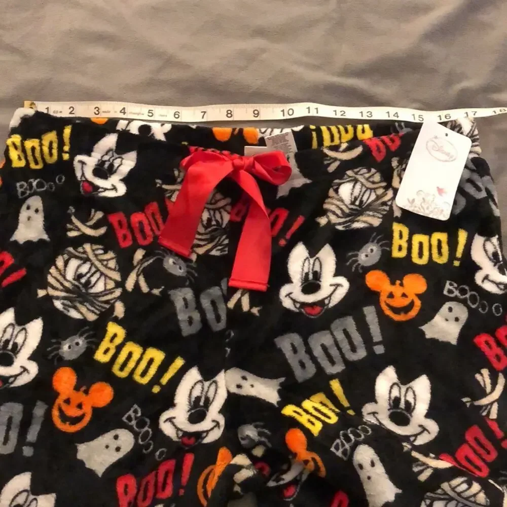 Disney Halloween Print Fleece Pajama Pants Woman Size Large - Picture 7 of 9